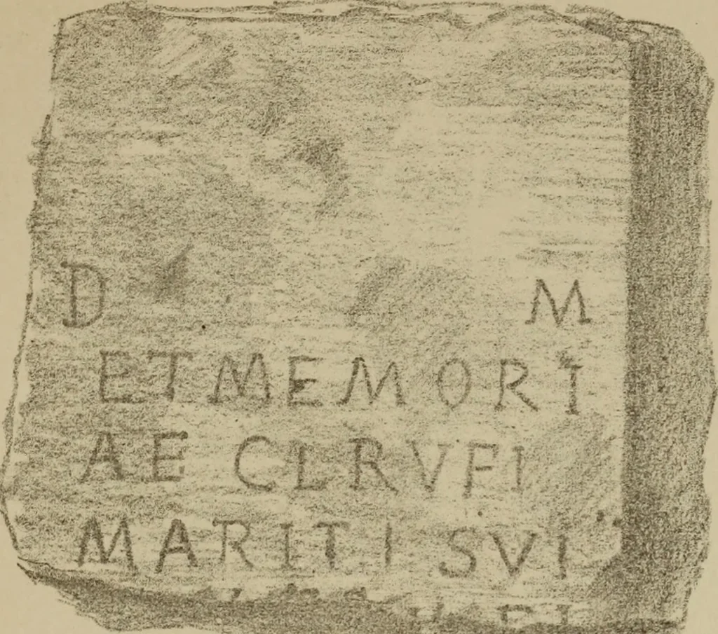 An illustration from Epigraphie romaine du Poitou & de la Saintonge, 1888, leaf 515