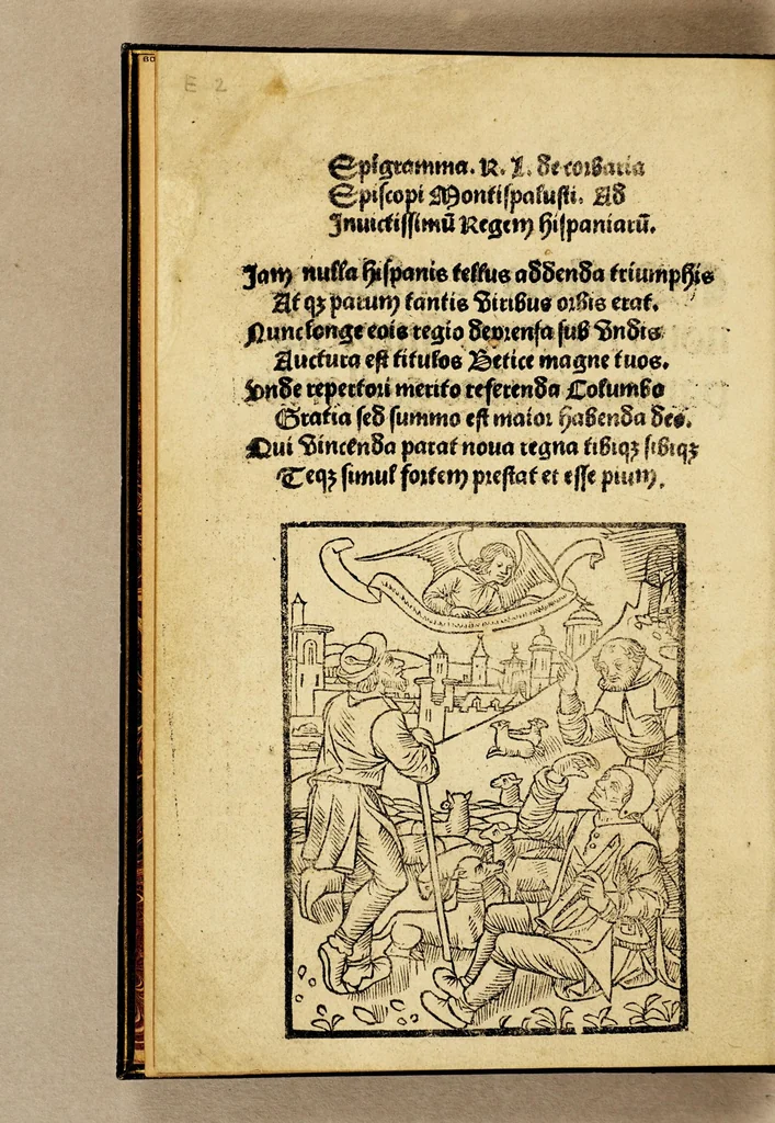 An illustration from Epistola de insulis de nouo repertis, leaf 8