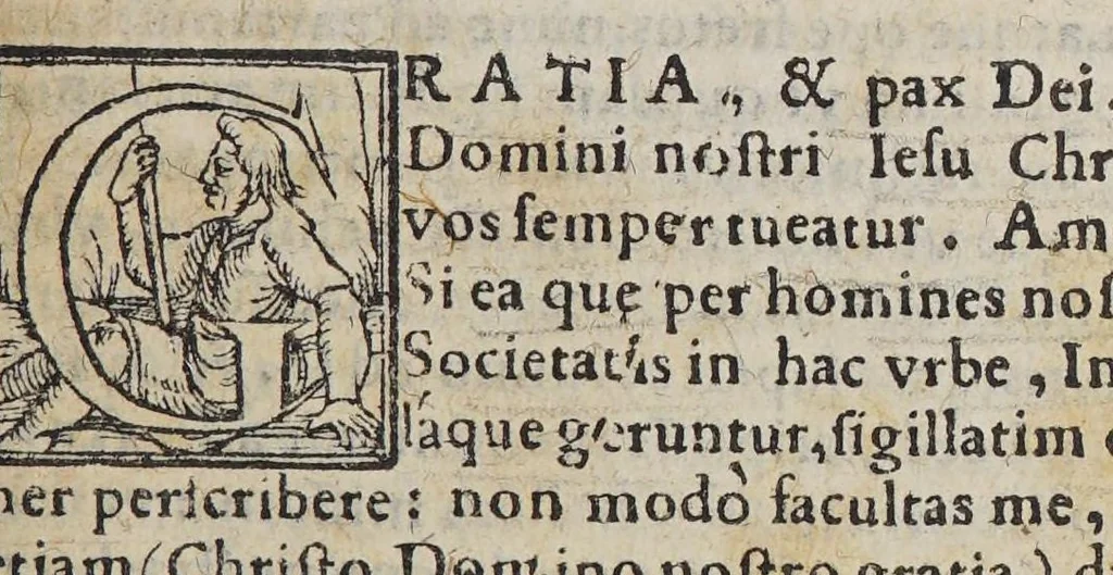 An illustration from Epistolae Indicae de praeclaris, et stupendis rebus, : quas diuina bonitas in India, & variis insulis per Societatem nominis Iesu operari dignata est, in tam copiosa gentium ad fidem conuersione., 1566, leaf 29