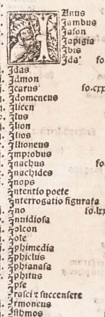 An illustration from Epistole Heroides Publii Ouidii Nasonis : dilgenti castgatione exculte, aptissimisq[ue] figuris ornate, 1536, leaf 10
