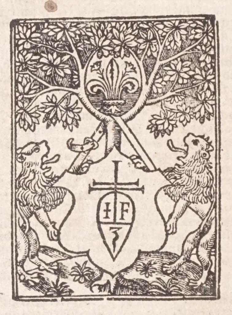 An illustration from Epistole Heroides Publii Ouidii Nasonis : dilgenti castgatione exculte, aptissimisq[ue] figuris ornate, 1536, leaf 282