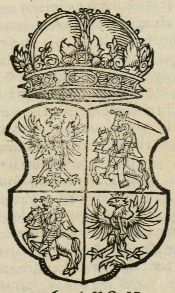 An illustration from Epistre presentee au tresexcellent et invincible roy de Pologne, filz & frere des roys de France, à sa bien venue à Paris, 1573, leaf 9