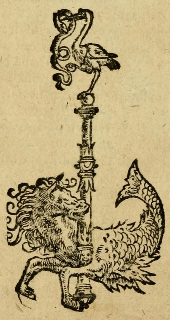 An illustration from Epitome adagiorum ex novissima D. Erasmi Rot. recognitione, 1549, leaf 752