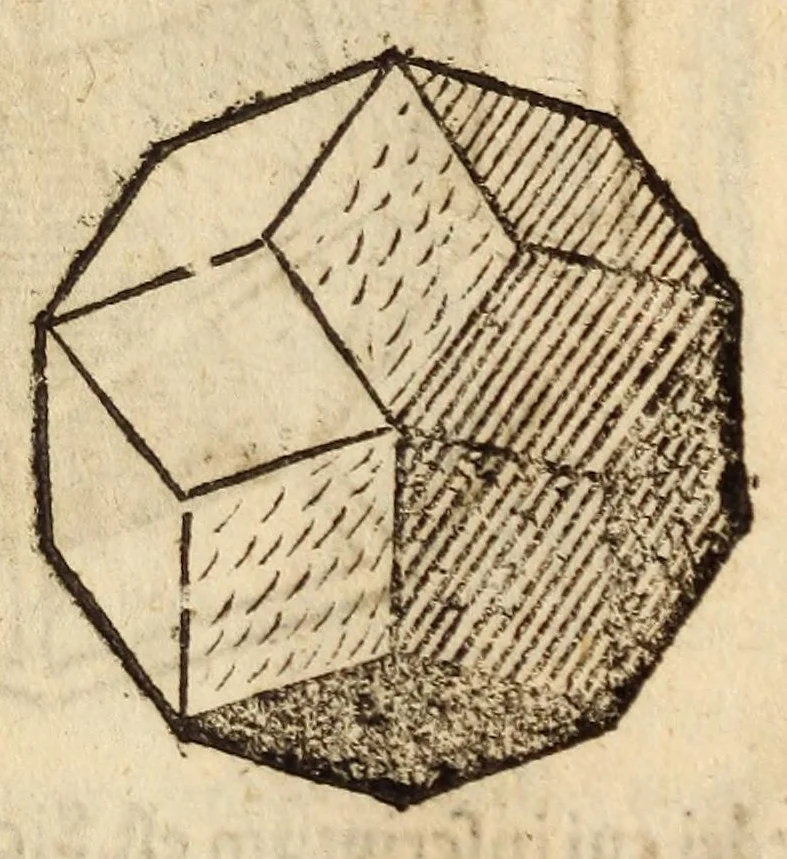 An illustration from Epitome astronomiae copernicanae, usitatâ formâ quaestionum & responsionum conscripta, inq; VII. libros digesta .., 1618, leaf 54