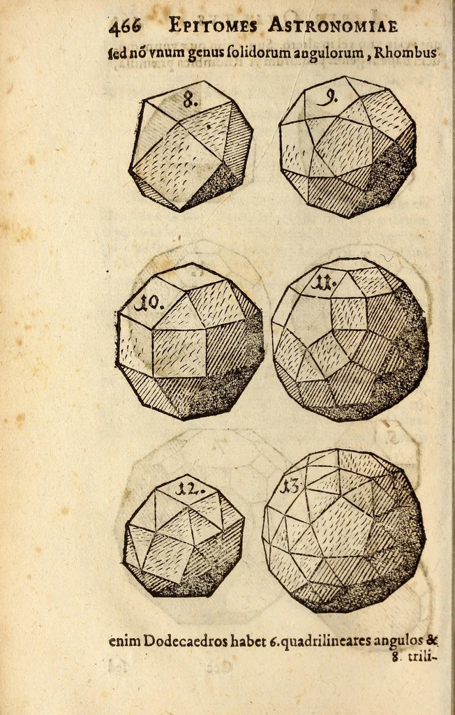 An illustration from Epitome astronomiae copernicanae, usitatâ formâ quaestionum & responsionum conscripta, inq; VII. libros digesta .., 1618, leaf 56