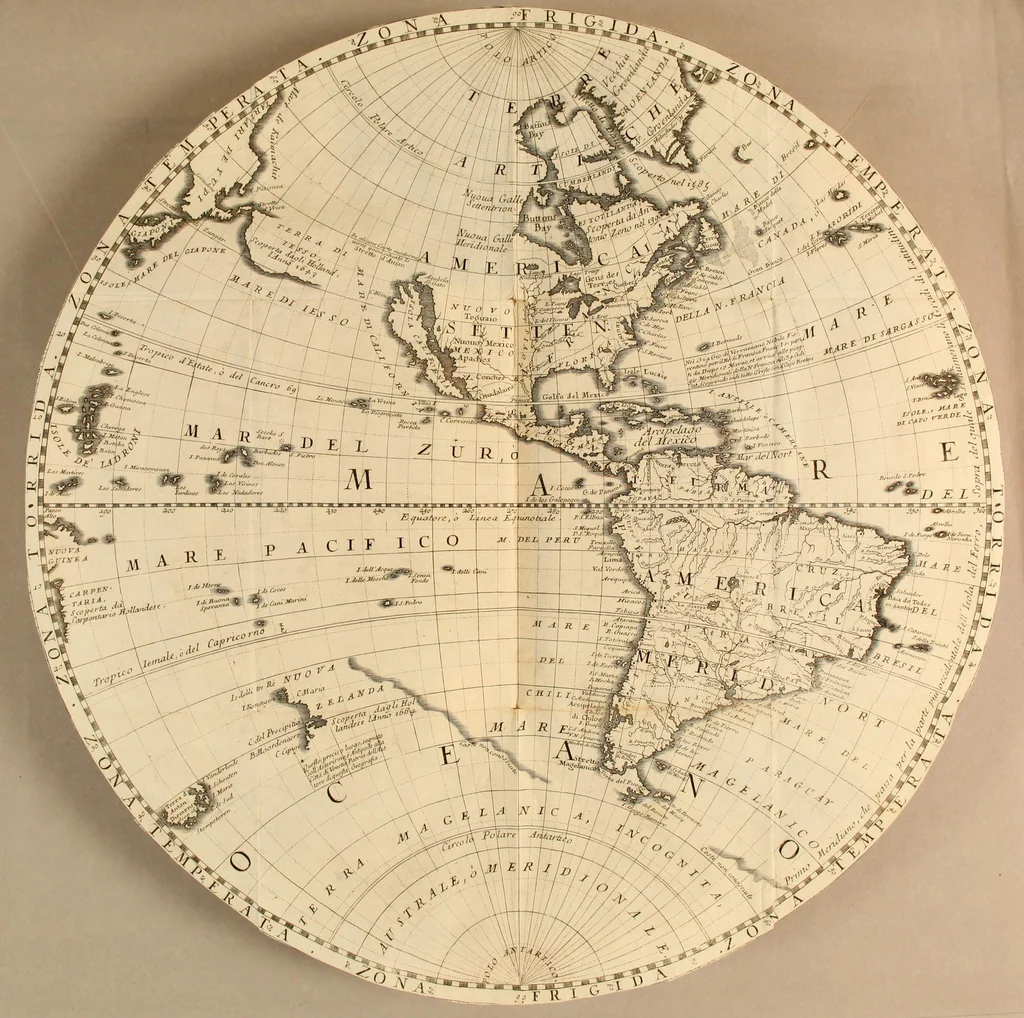 An illustration from Epitome cosmografica, o Compendiosa introduttione all'astronomia, geografia, & idrografia, : per l'uso, dilucidatione, e fabbrica delle sfere, globi, planisferj, astrolabj, e tavole geografiche, e particolarmente degli stampati, e spiegati nelle publiche lettioni, 1693, leaf 337