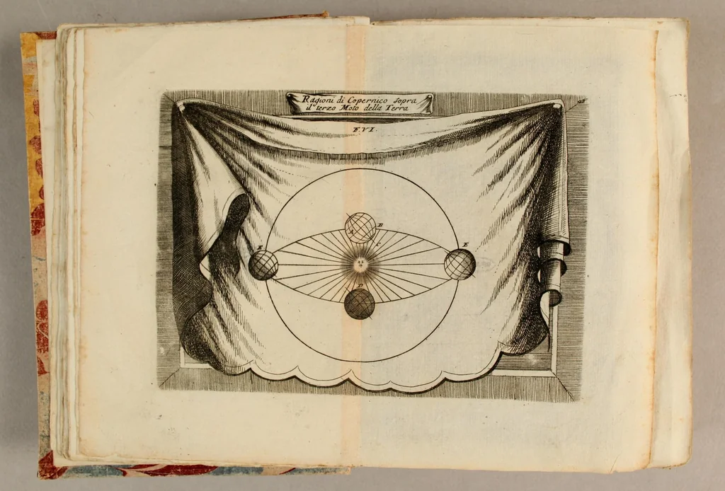 An illustration from Epitome cosmografica, o Compendiosa introduttione all'astronomia, geografia, & idrografia, : per l'uso, dilucidatione, e fabbrica delle sfere, globi, planisferj, astrolabj, e tavole geografiche, e particolarmente degli stampati, e spiegati nelle publiche lettioni, 1693, leaf 83