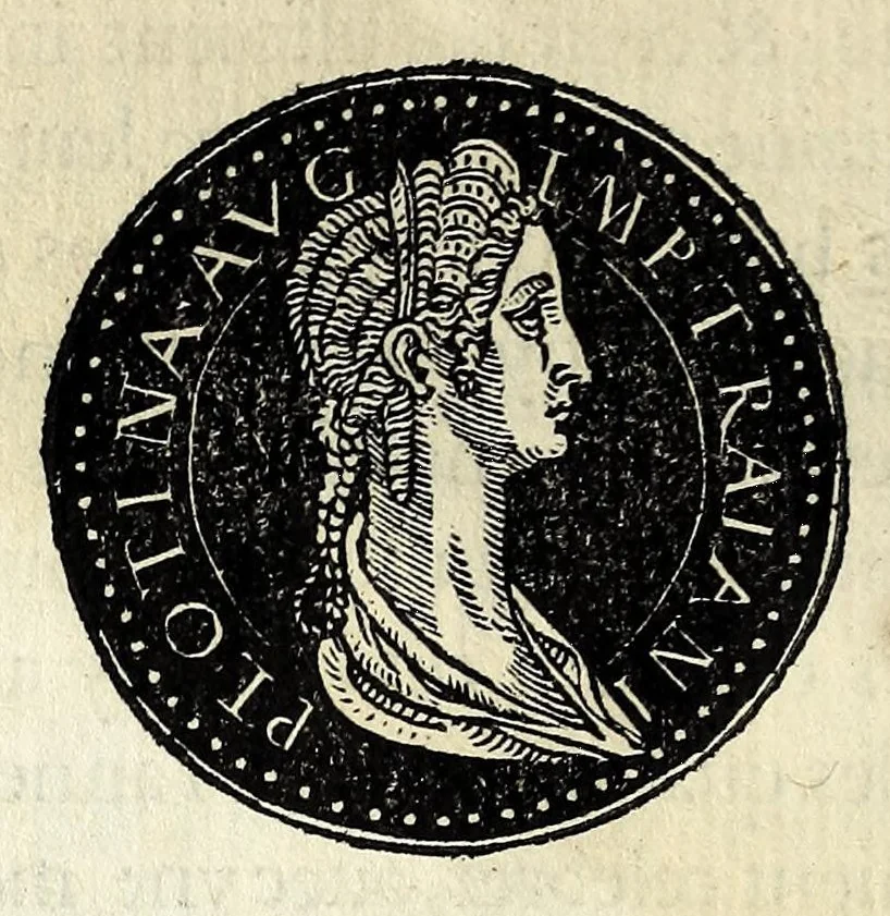 An illustration from Epitome dv thresor des antiqvitez, c'est à dire, Pourtraits des vrayes medailles des empp. tant d'Orient que d'Occident, 1553, leaf 112