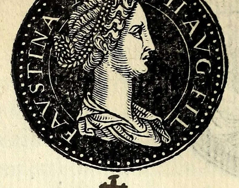 An illustration from Epitome dv thresor des antiqvitez, c'est à dire, Pourtraits des vrayes medailles des empp. tant d'Orient que d'Occident, 1553, leaf 128