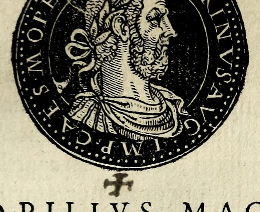 An illustration from Epitome dv thresor des antiqvitez, c'est à dire, Pourtraits des vrayes medailles des empp. tant d'Orient que d'Occident, 1553, leaf 157