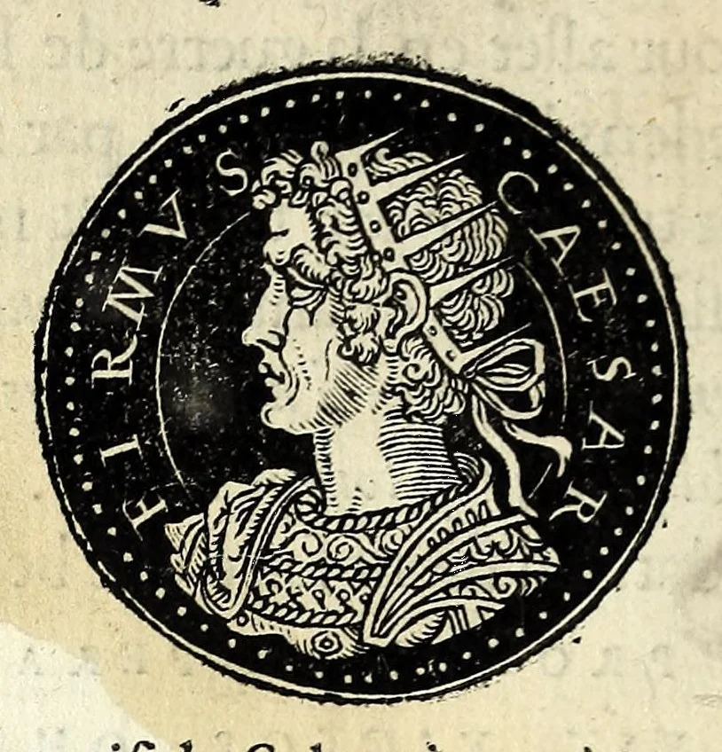 An illustration from Epitome dv thresor des antiqvitez, c'est à dire, Pourtraits des vrayes medailles des empp. tant d'Orient que d'Occident, 1553, leaf 226