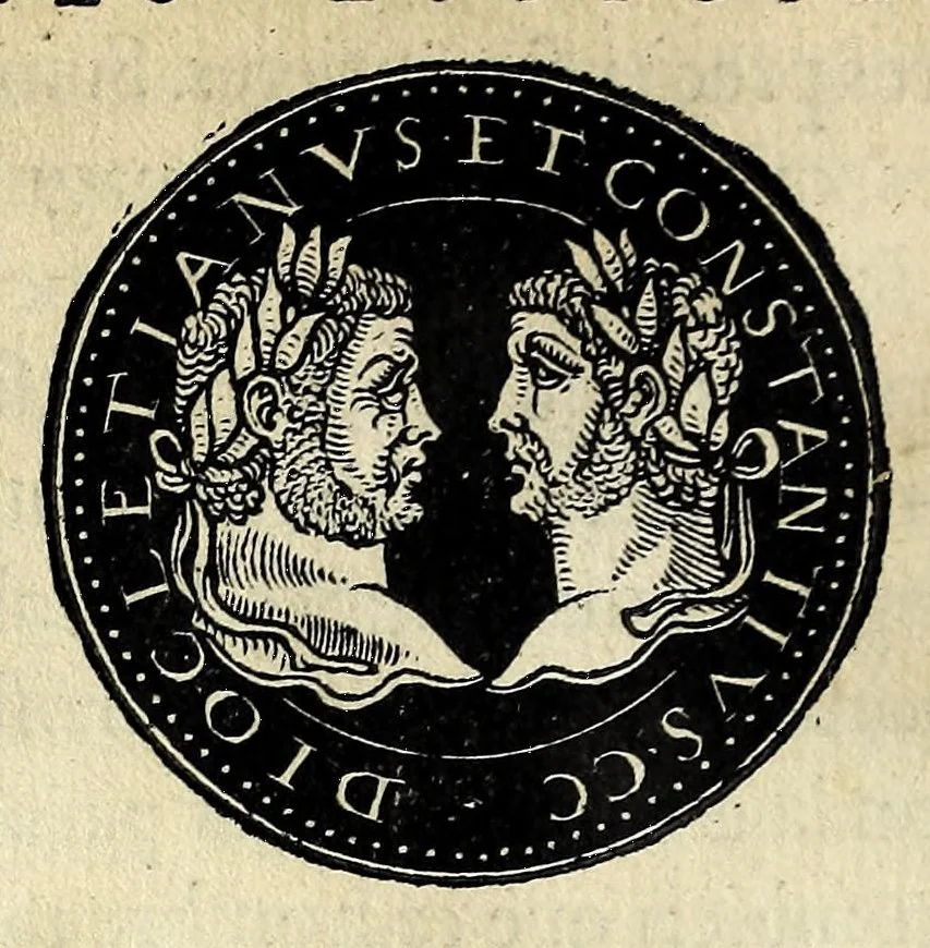 An illustration from Epitome dv thresor des antiqvitez, c'est à dire, Pourtraits des vrayes medailles des empp. tant d'Orient que d'Occident, 1553, leaf 236