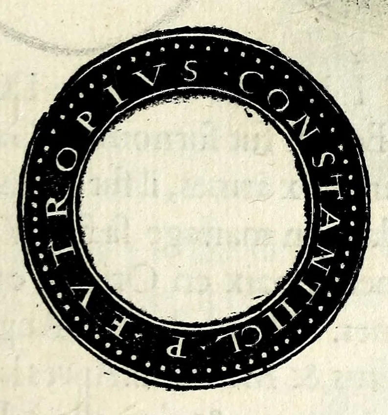 An illustration from Epitome dv thresor des antiqvitez, c'est à dire, Pourtraits des vrayes medailles des empp. tant d'Orient que d'Occident, 1553, leaf 241