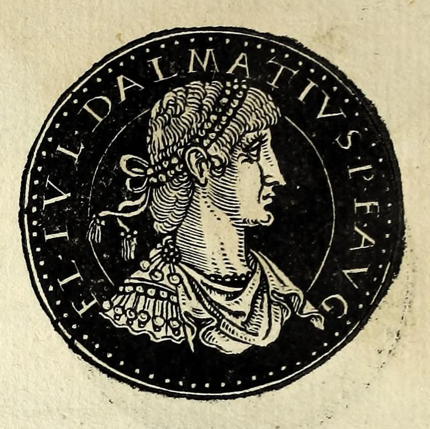 An illustration from Epitome dv thresor des antiqvitez, c'est à dire, Pourtraits des vrayes medailles des empp. tant d'Orient que d'Occident, 1553, leaf 254