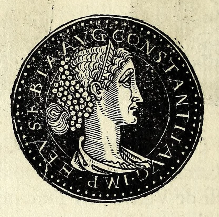 An illustration from Epitome dv thresor des antiqvitez, c'est à dire, Pourtraits des vrayes medailles des empp. tant d'Orient que d'Occident, 1553, leaf 258