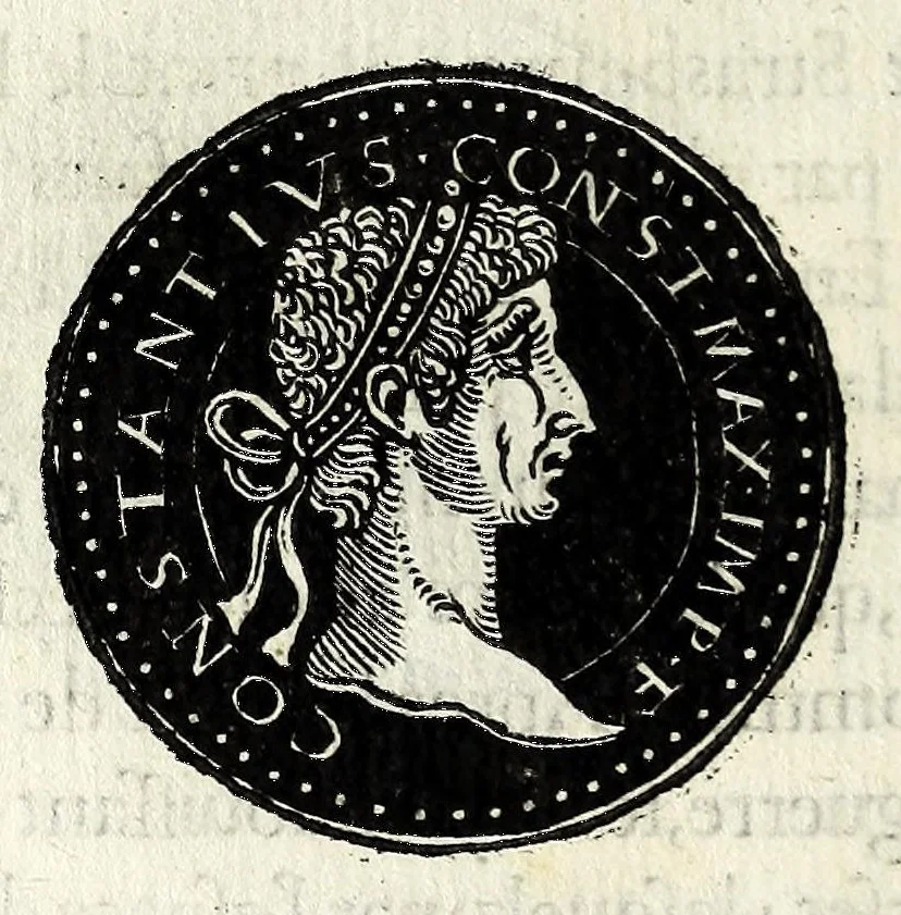 An illustration from Epitome dv thresor des antiqvitez, c'est à dire, Pourtraits des vrayes medailles des empp. tant d'Orient que d'Occident, 1553, leaf 264