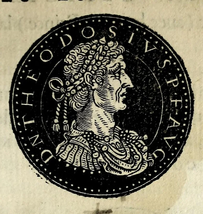 An illustration from Epitome dv thresor des antiqvitez, c'est à dire, Pourtraits des vrayes medailles des empp. tant d'Orient que d'Occident, 1553, leaf 281
