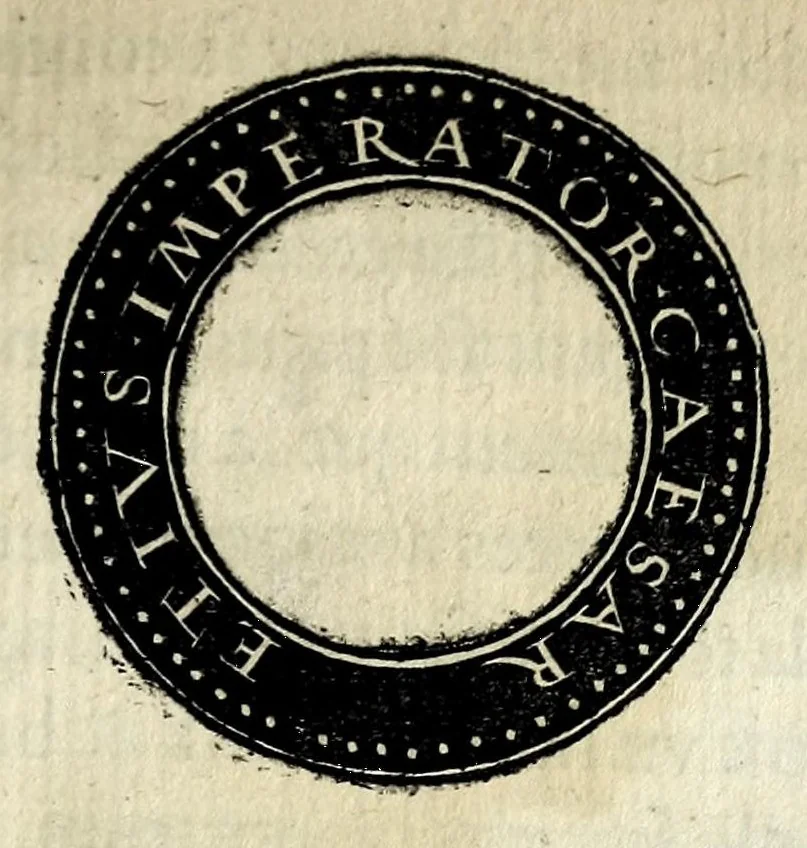 An illustration from Epitome dv thresor des antiqvitez, c'est à dire, Pourtraits des vrayes medailles des empp. tant d'Orient que d'Occident, 1553, leaf 285
