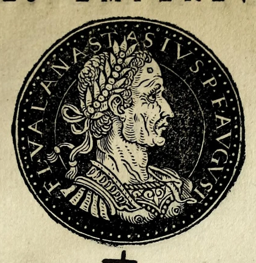 An illustration from Epitome dv thresor des antiqvitez, c'est à dire, Pourtraits des vrayes medailles des empp. tant d'Orient que d'Occident, 1553, leaf 297