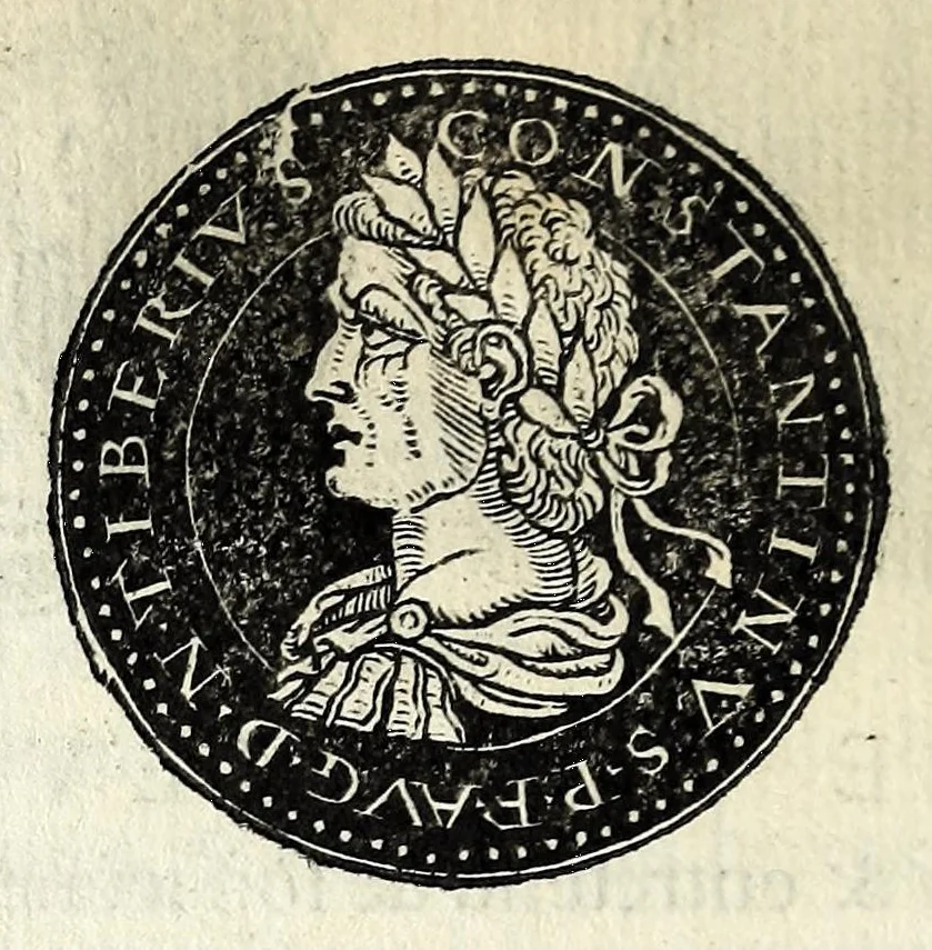 An illustration from Epitome dv thresor des antiqvitez, c'est à dire, Pourtraits des vrayes medailles des empp. tant d'Orient que d'Occident, 1553, leaf 302