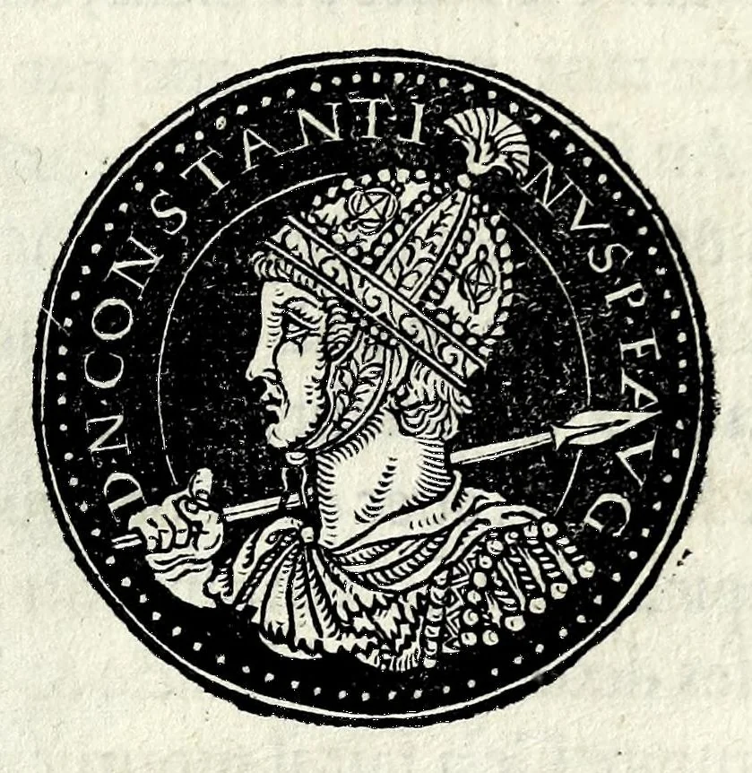 An illustration from Epitome dv thresor des antiqvitez, c'est à dire, Pourtraits des vrayes medailles des empp. tant d'Orient que d'Occident, 1553, leaf 311