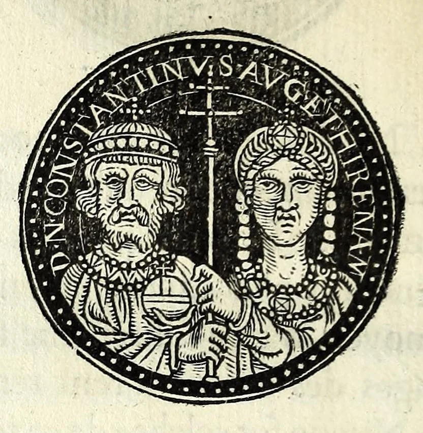 An illustration from Epitome dv thresor des antiqvitez, c'est à dire, Pourtraits des vrayes medailles des empp. tant d'Orient que d'Occident, 1553, leaf 324