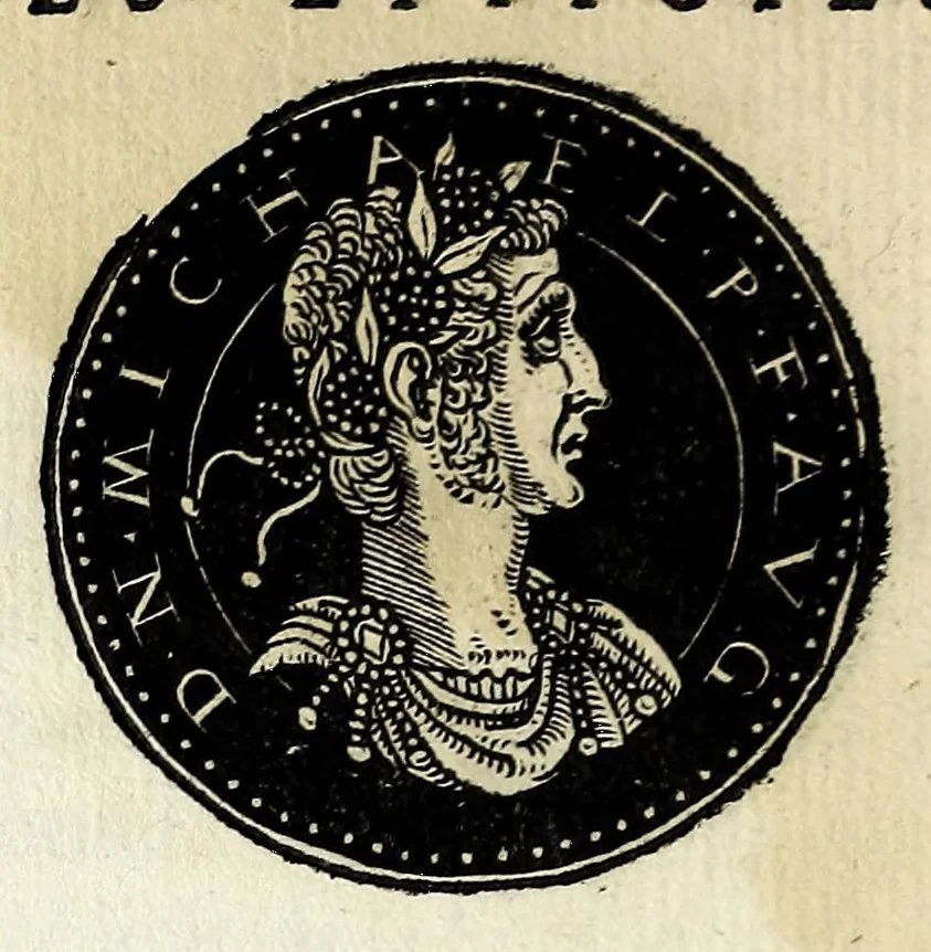 An illustration from Epitome dv thresor des antiqvitez, c'est à dire, Pourtraits des vrayes medailles des empp. tant d'Orient que d'Occident, 1553, leaf 334