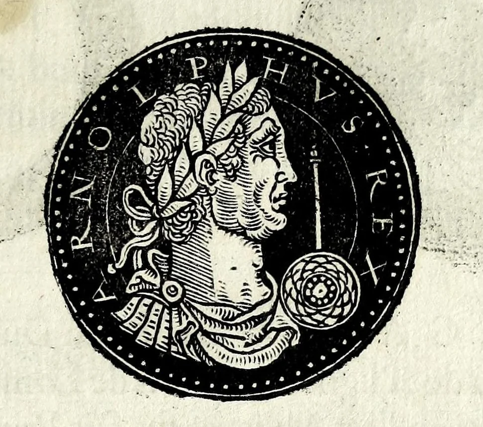 An illustration from Epitome dv thresor des antiqvitez, c'est à dire, Pourtraits des vrayes medailles des empp. tant d'Orient que d'Occident, 1553, leaf 343