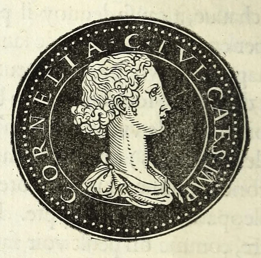 An illustration from Epitome dv thresor des antiqvitez, c'est à dire, Pourtraits des vrayes medailles des empp. tant d'Orient que d'Occident, 1553, leaf 36