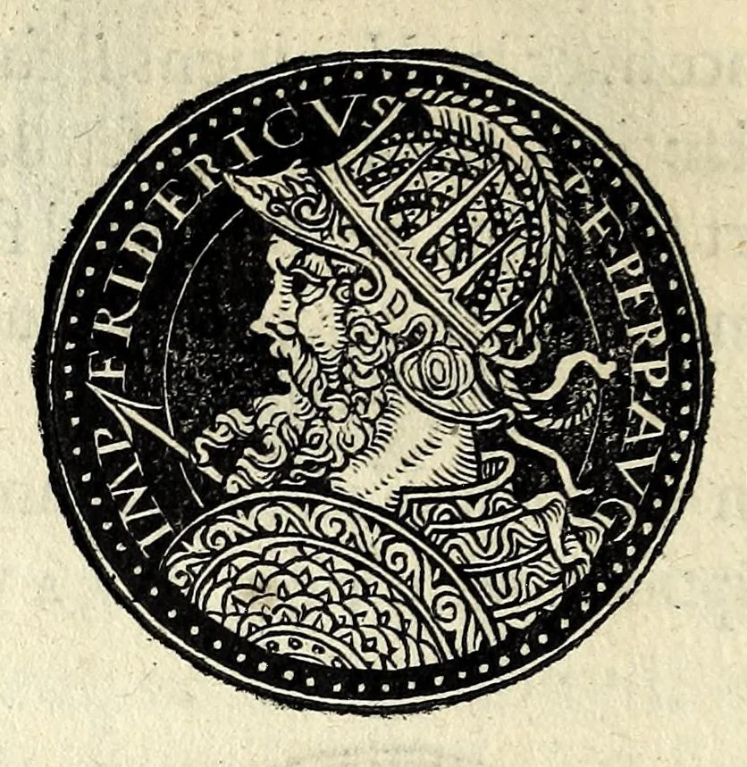 An illustration from Epitome dv thresor des antiqvitez, c'est à dire, Pourtraits des vrayes medailles des empp. tant d'Orient que d'Occident, 1553, leaf 388