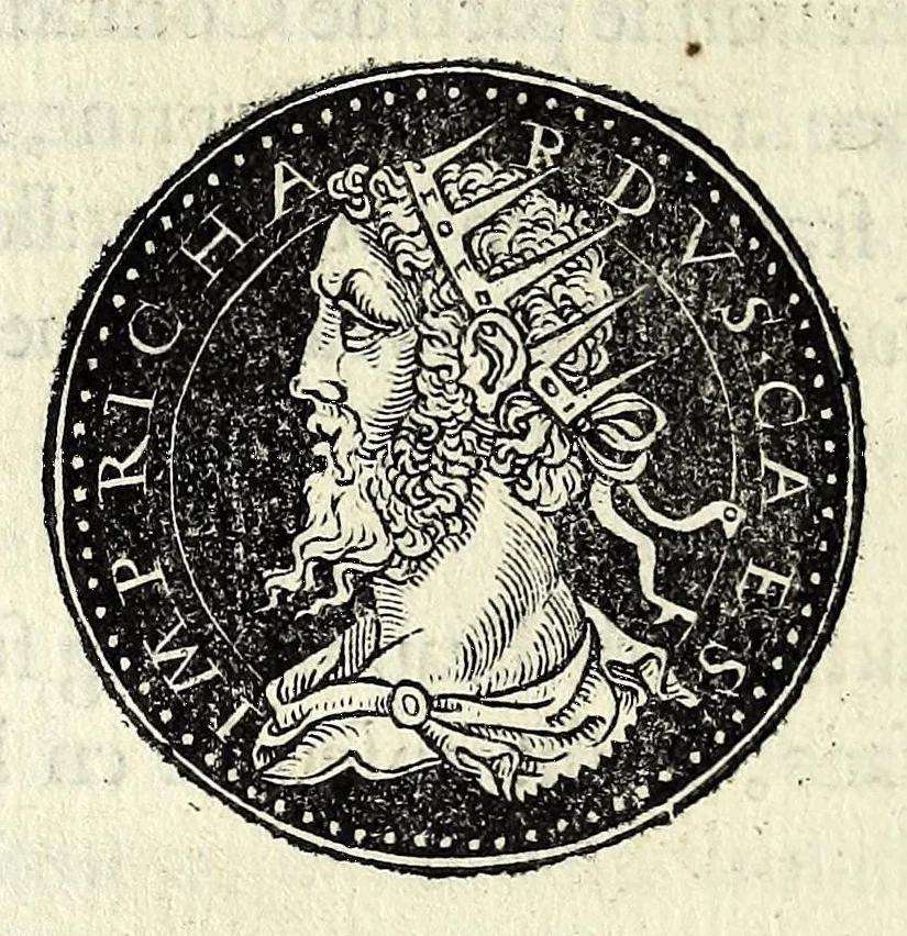 An illustration from Epitome dv thresor des antiqvitez, c'est à dire, Pourtraits des vrayes medailles des empp. tant d'Orient que d'Occident, 1553, leaf 402