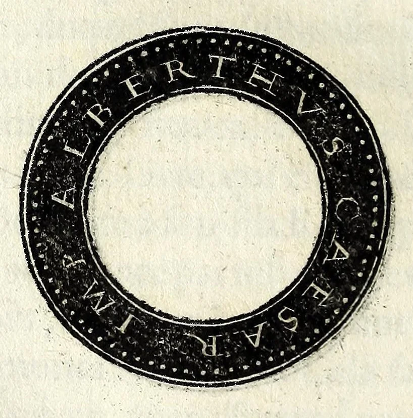 An illustration from Epitome dv thresor des antiqvitez, c'est à dire, Pourtraits des vrayes medailles des empp. tant d'Orient que d'Occident, 1553, leaf 406
