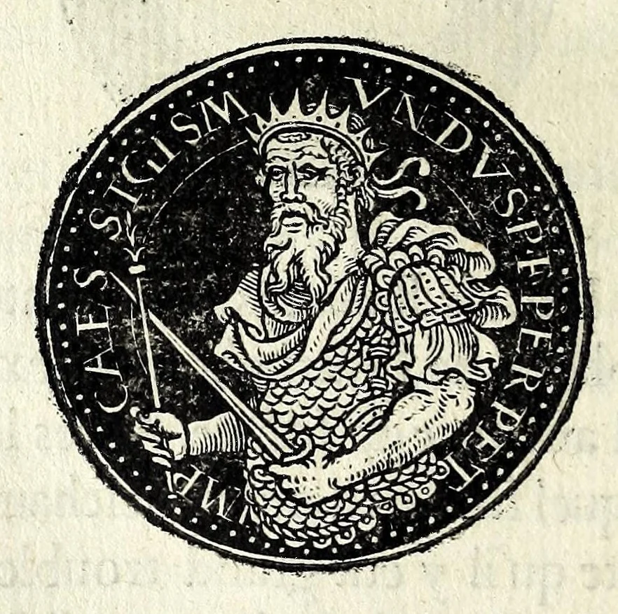 An illustration from Epitome dv thresor des antiqvitez, c'est à dire, Pourtraits des vrayes medailles des empp. tant d'Orient que d'Occident, 1553, leaf 416