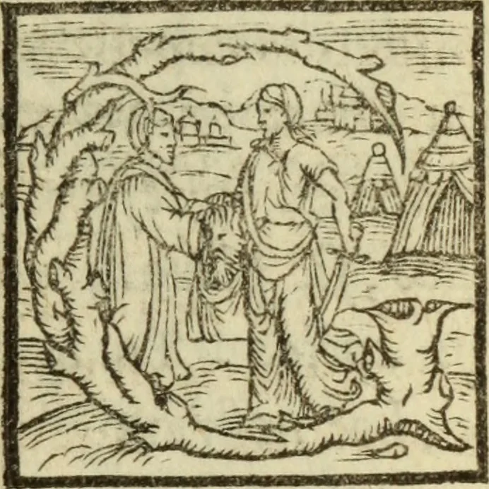 An illustration from Epitomes omnium Galeni Pergameni operum, vniuersam illius viri doctrinam, & methodu[m], quàm accuratissimè contine[n]tis, sectio prima-[quarta], 1548, leaf 458