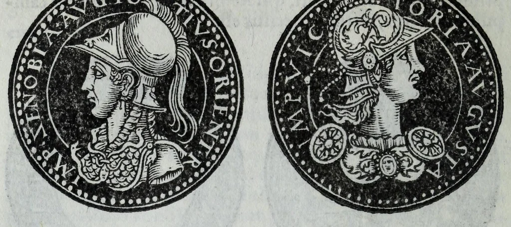 An illustration from Epitome thesavri antiqvitatvm, hoc est, Impp. Rom. orientalivm et occidentalivm iconum : ex antiquis numismatibus quam fidelissime deliniatarum, ex Musaeo Iacobi de Strada mantuani antiquarij, 1557, leaf 226