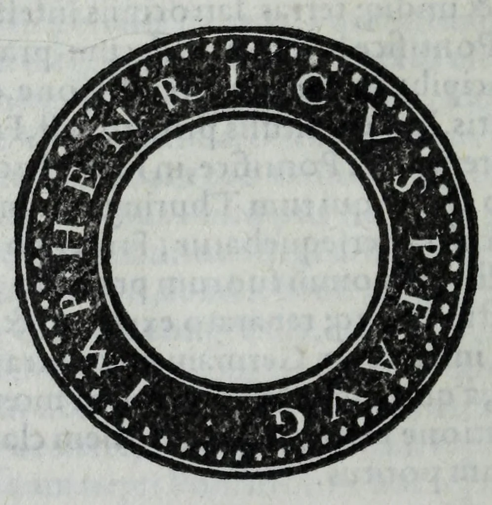An illustration from Epitome thesavri antiqvitatvm, hoc est, Impp. Rom. orientalivm et occidentalivm iconum : ex antiquis numismatibus quam fidelissime deliniatarum, ex Musaeo Iacobi de Strada mantuani antiquarij, 1557, leaf 382