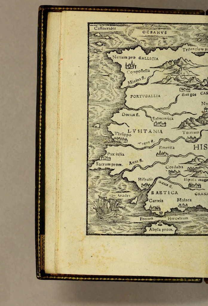 An illustration from Epitome trium terrae partium, Asiae, Africae et Europæ : compendiariam locorum descriptionem continens, præcipue autem quorum in Actis Lucas, passim autem euangelistæ & apostoli meminere. : Ab ipso authore dilige[n]ter recognita, & multis in locis aucta. : Cum addito in fronte libri elencho regionum, urbium, amnium, insularum, quoru[m] Nouo Testamento fit mentio, quo expeditius pius lector quæ uelit, inuenire queat., 1548, leaf 26