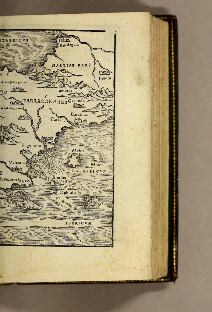An illustration from Epitome trium terrae partium, Asiae, Africae et Europæ : compendiariam locorum descriptionem continens, præcipue autem quorum in Actis Lucas, passim autem euangelistæ & apostoli meminere. : Ab ipso authore dilige[n]ter recognita, & multis in locis aucta. : Cum addito in fronte libri elencho regionum, urbium, amnium, insularum, quoru[m] Nouo Testamento fit mentio, quo expeditius pius lector quæ uelit, inuenire queat., 1548, leaf 27