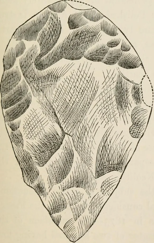An illustration from The epoch of the mammoth and the apparition of man upon the earth, 1878, leaf 121