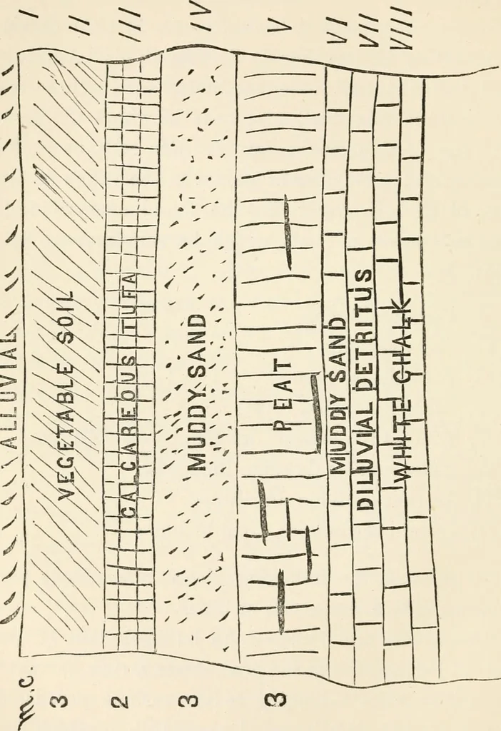 An illustration from The epoch of the mammoth and the apparition of man upon the earth, 1878, leaf 162
