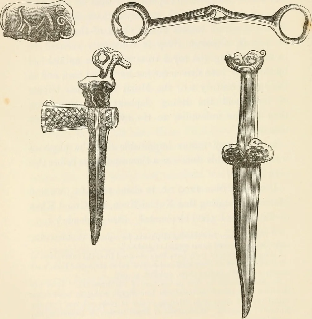 An illustration from The epoch of the mammoth and the apparition of man upon the earth, 1878, leaf 206
