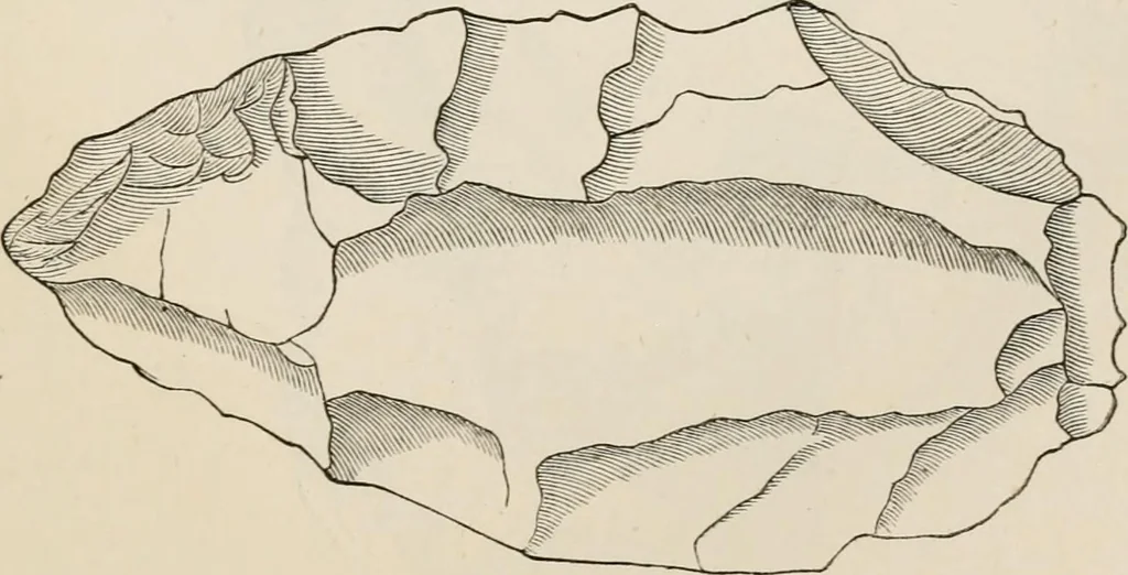 An illustration from The epoch of the mammoth and the apparition of man upon the earth, 1878, leaf 259