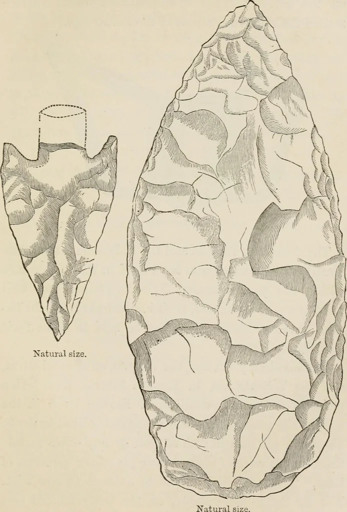 An illustration from The epoch of the mammoth and the apparition of man upon the earth, 1878, leaf 261