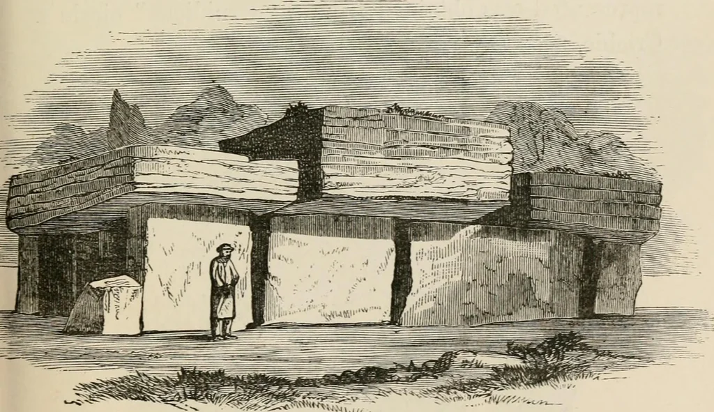 An illustration from The epoch of the mammoth and the apparition of man upon the earth, 1878, leaf 55