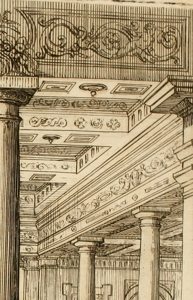 An illustration from Ercole in Tebe; festa teatrale rappresentata in Firenze per le reali nozze de' serenissimi sposi Cosimo terzo, principe di Toscana, e Margherita Lvisa, principessa d'Orleans, 1661, leaf 51