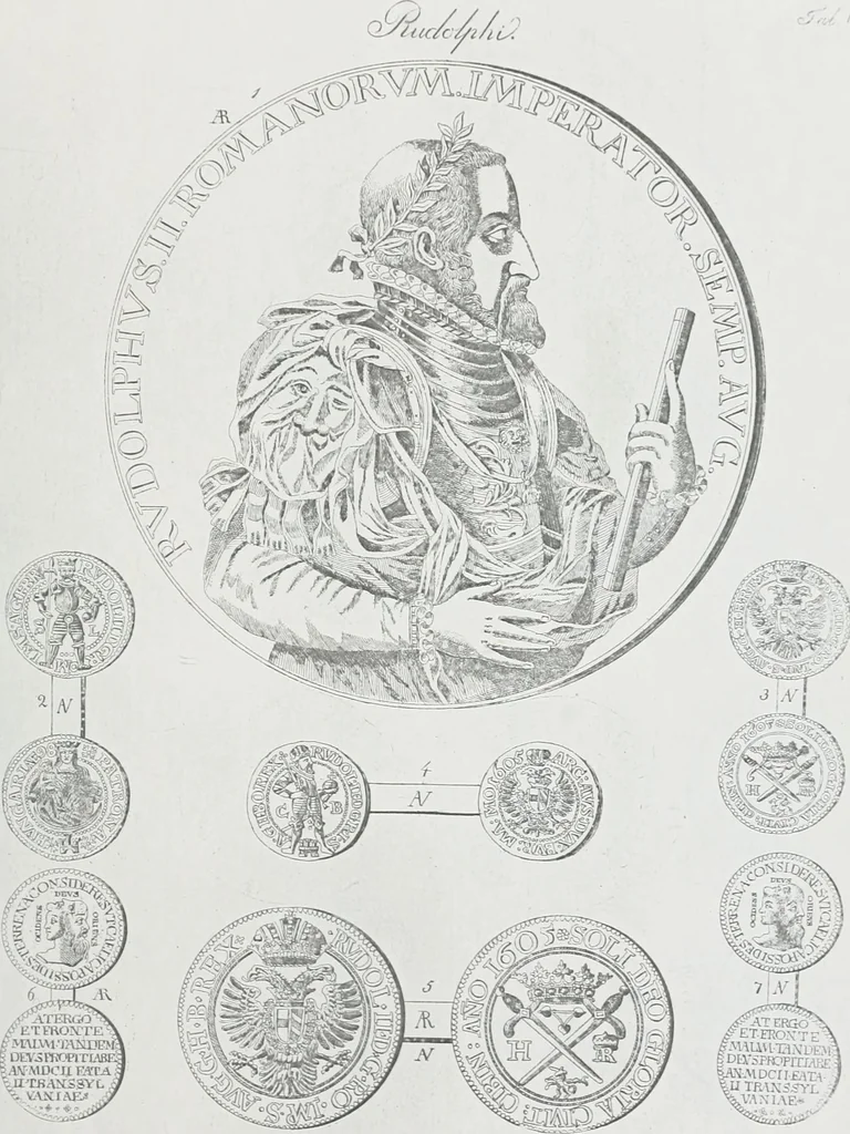 An illustration from Erdély érmei, képatlasszal. A.M. Tudom. Akadémia kiad, 1862, leaf 220
