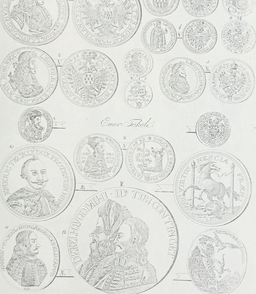 An illustration from Erdély érmei, képatlasszal. A.M. Tudom. Akadémia kiad, 1862, leaf 238