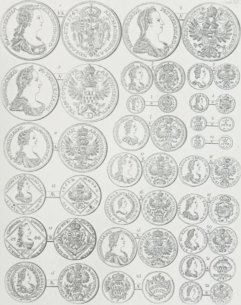 An illustration from Erdély érmei, képatlasszal. A.M. Tudom. Akadémia kiad, 1862, leaf 248