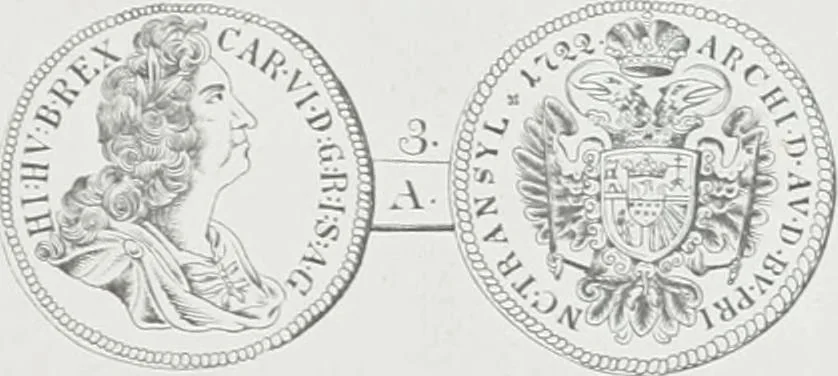 An illustration from Erdély érmei, képatlasszal. A.M. Tudom. Akadémia kiad, 1862, leaf 258