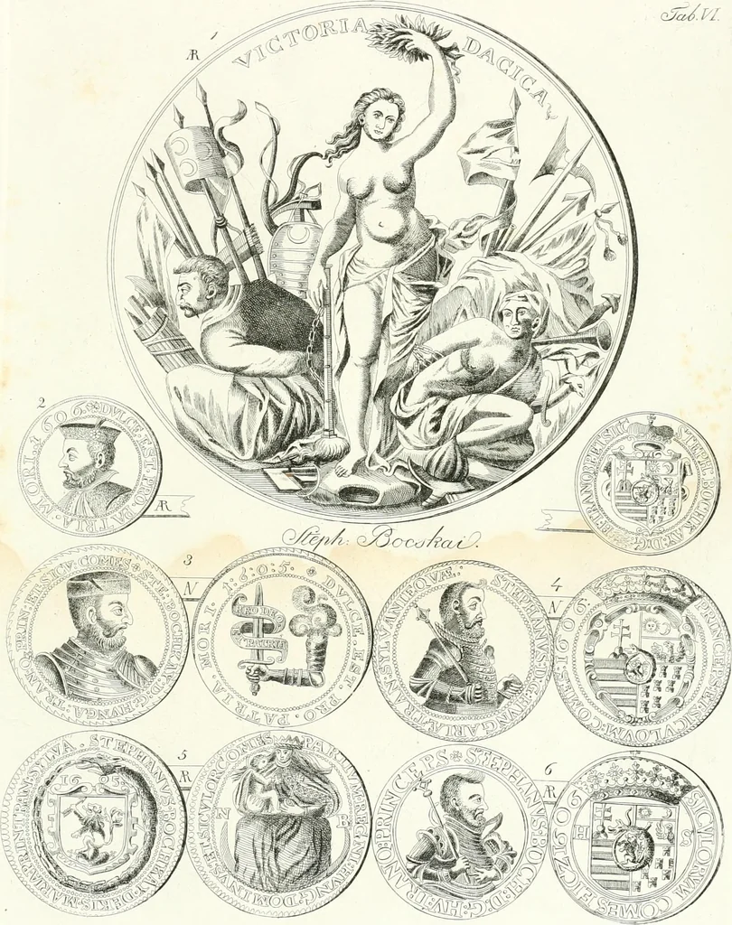 An illustration from Erdély érmei, képatlasszal. A.M. Tudom. Akadémia kiad, 1862, leaf 26